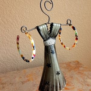 💖💖💖NWOT Marbelized Hoop Earrings